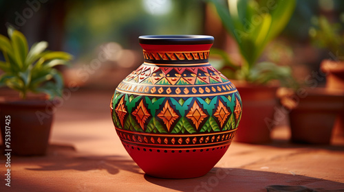 ceramic vase of the wall © AA