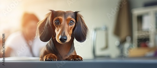 Adorable Canine Relaxing on...