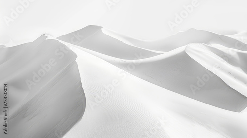 Abstract white minimal background of organic sand dune shapes © boxstock production