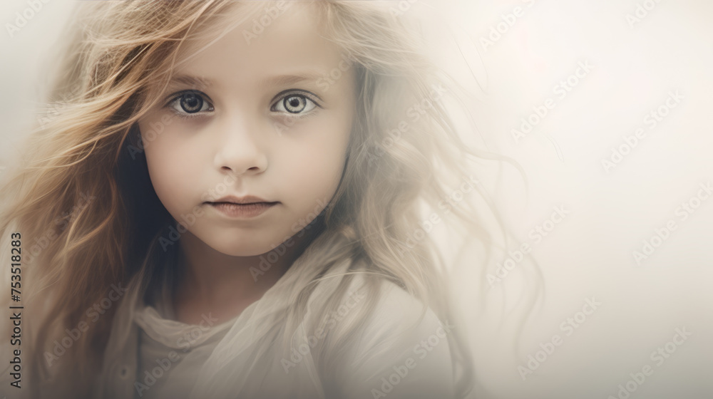 Serene Young Girl in Soft Light