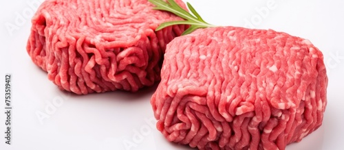 Wallpaper Mural Fresh Raw Ground Beef Meat Ready for Cooking - Top View Food Preparation Concept Torontodigital.ca