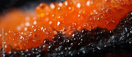 Vibrant Orange and Black Be...