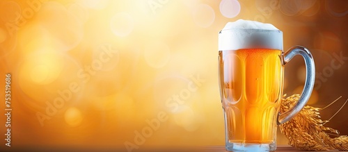 Refreshing Beer with Wheat ...