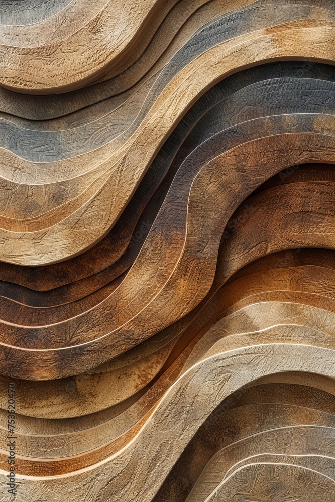 Optical illusions intertwined with sand textures in eco-friendly designs, highlighted by brush strokes.
