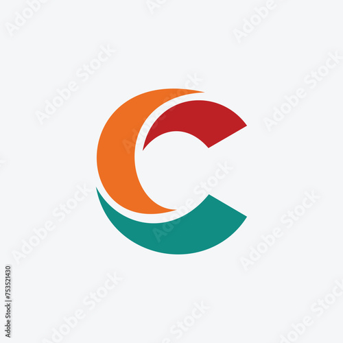 Modern C Logo Design. Abstract Initial Letter C Logo Template