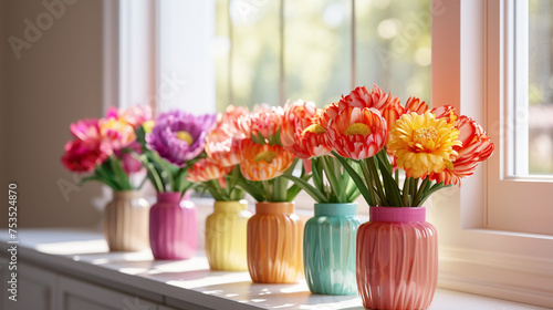 tulips in the window #753524870