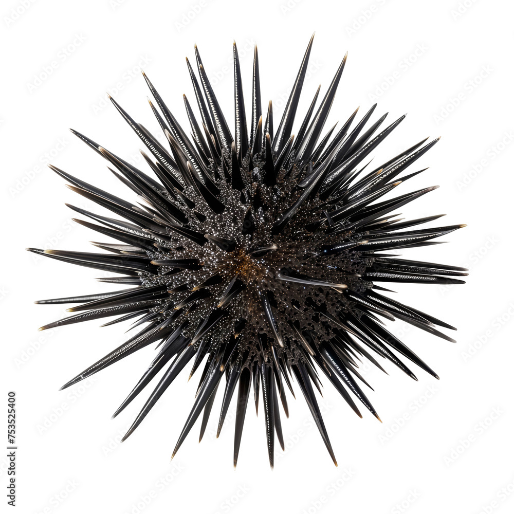 Black Sea Urchin Isolated on Transparent Background
Black Sea Urchin Isolated on Transparent Background