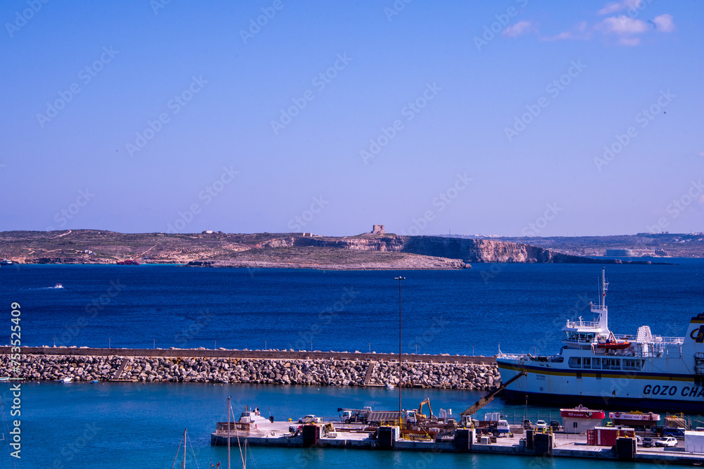 The beautiful port of Mgarr on Gozo Island, Malta