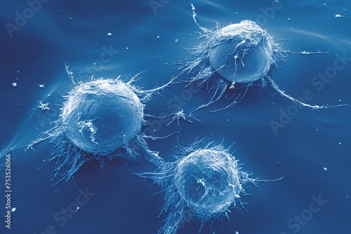 immune cells attack cancer cells, T-cells attacking cancer