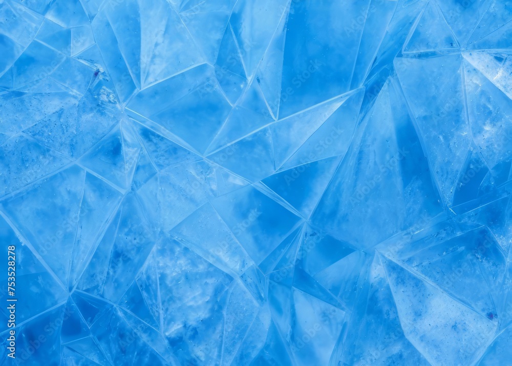 Obraz premium blue ice geometric background texture