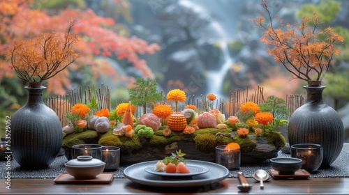 Wallpaper Mural kaiseki meal on the table Torontodigital.ca