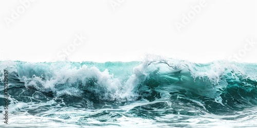 Stunningly beautiful natural wave textured turquoise sea. Generative Ai © Planum