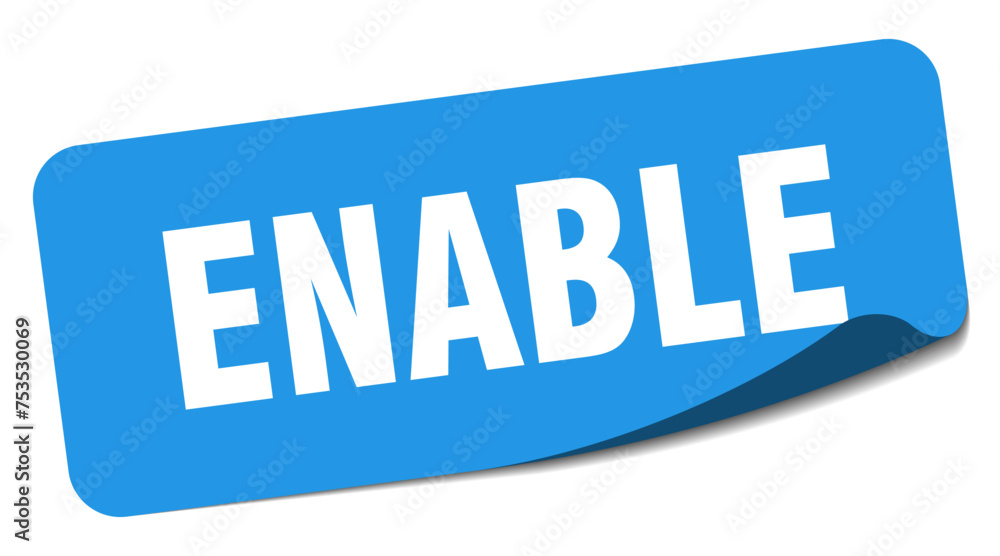Konstfotografi enable sticker. enable label