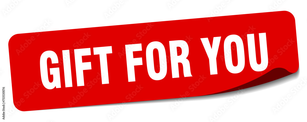 gift for you sticker. gift for you label gift for you sticker. gift for you label