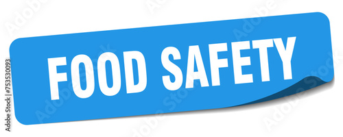 food safety sticker. food safety label