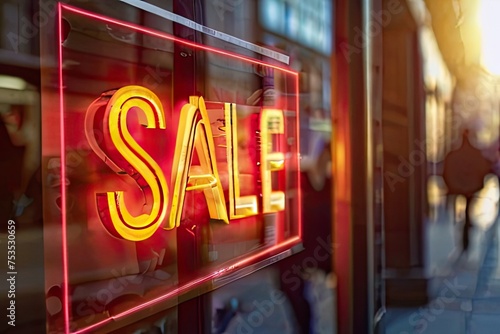 casino neon  Default Sale concept image with a Sale sign in a shop window/.