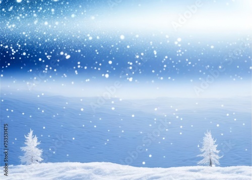 Wallpaper Mural winter space of snow background Torontodigital.ca