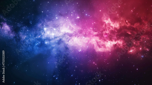 Nebula and galaxies in space, creating an abstract cosmos background