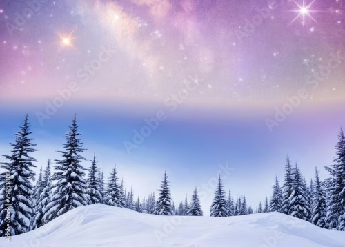 winter space of snow background