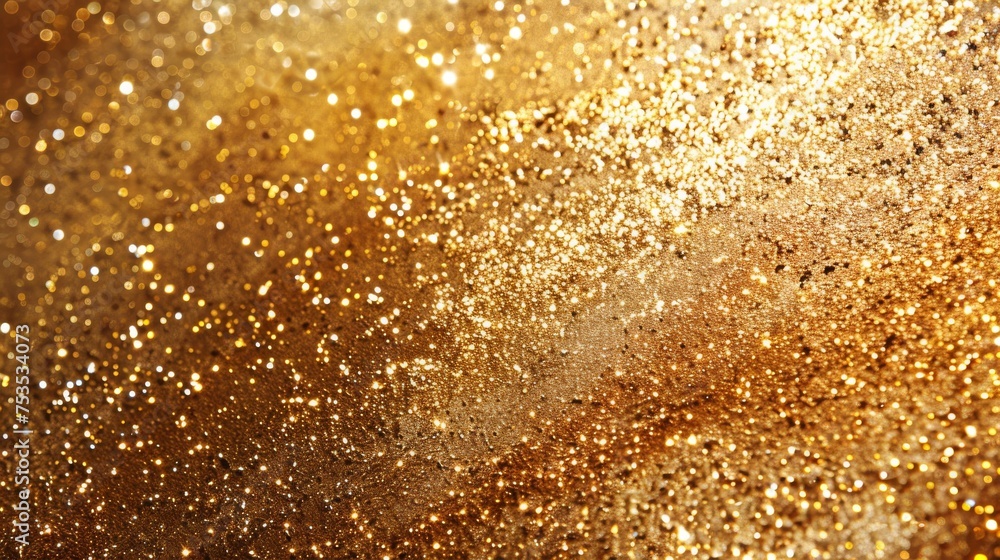Glittering gold texture, luxurious and shiny