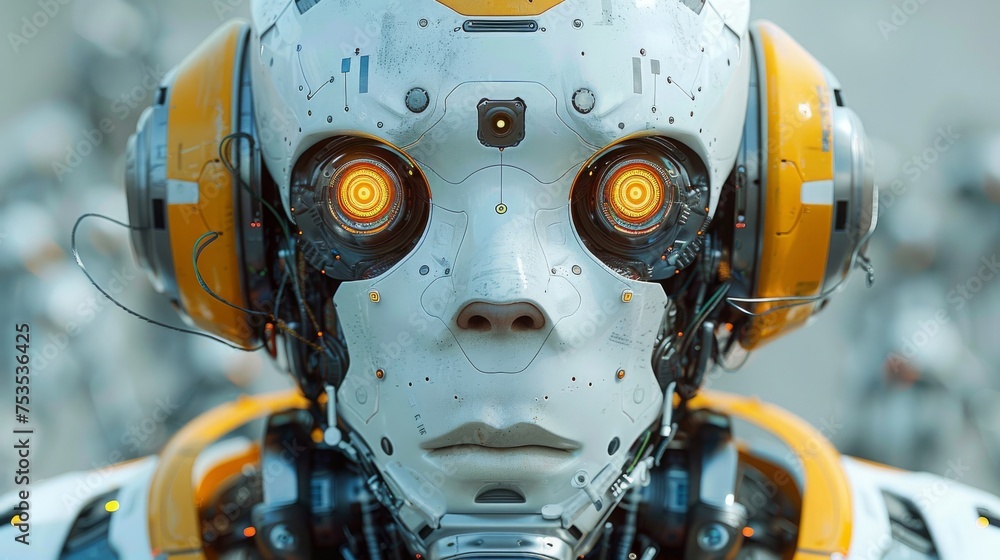 Fototapeta premium ロボットのイメージ,Generative AI AI画像