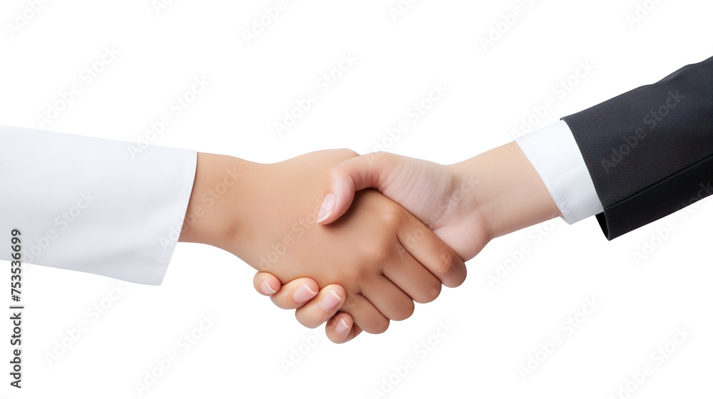 Handshake between two businessmen isolated on transparent background Remove png, Clipping Path, pen tool Handshake between two businessmen isolated on transparent background Remove png, Clipping Path, pen tool