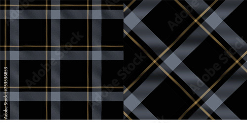 Vector checkered pattern or plaid pattern . Tartan, textured seamless twill for flannel shirts, duvet covers, other autumn winter textile mills. Vector Format