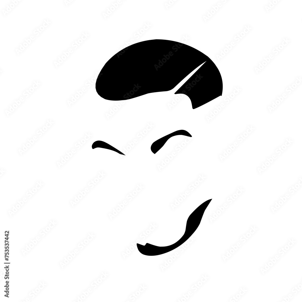 Men hairstyles and haircut with beard vector illustration. Men hairstyles and haircut with beard vector illustration.