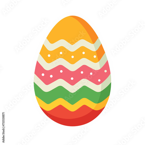 Colorful Easter egg illustration 