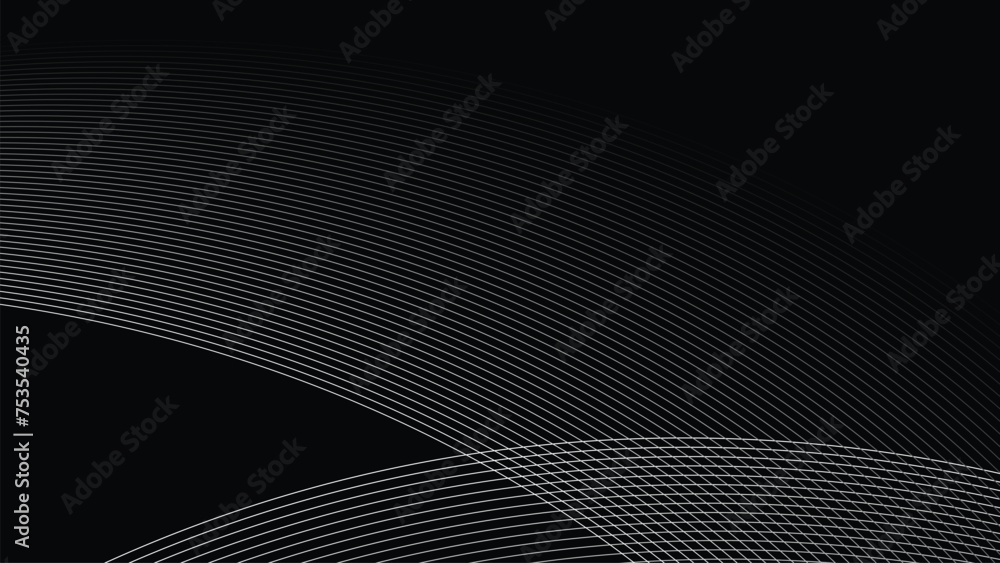 Black Background Lines vector image abstract wallpaper for backdrop or decoration Black Background Lines vector image abstract wallpaper for backdrop or decoration