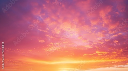 Sunset sky texture with vibrant orange and pink hues