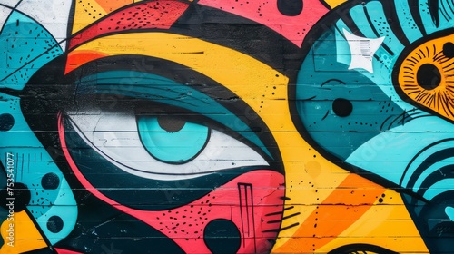 Urban street art graffiti background