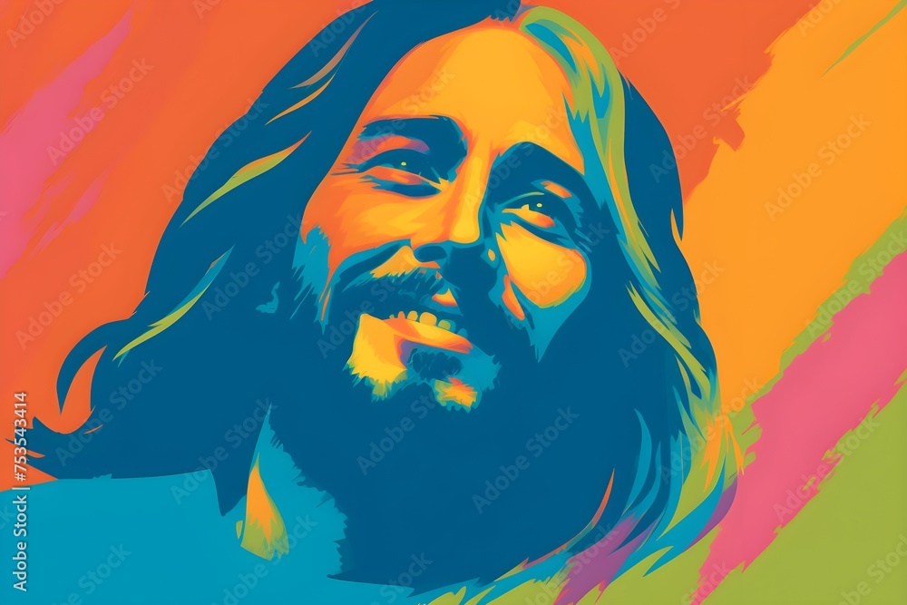 Song of God Jesus Christ smiling, clean background wallpaper, Easter Christian banner Song of God Jesus Christ smiling, clean background wallpaper, Easter Christian banner