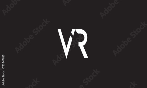 VR, RV , R ,V, Abstract Letters Logo Monogram 