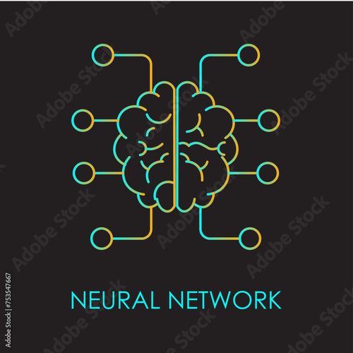  Neural Network Icon - Inspired by the Brain.