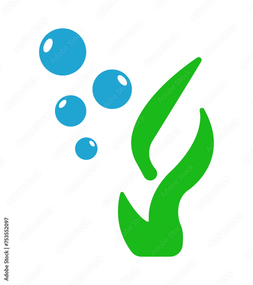 Fototapeta premium Water plant icon vector illustration