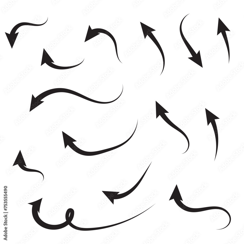 Elegant arrows set for business plan, presentation and education. Sign, Symbol, Hand drawn arrow collection. Hand drawn arrow vector Elegant arrows set for business plan, presentation and education. Sign, Symbol, Hand drawn arrow collection. Hand drawn arrow vector