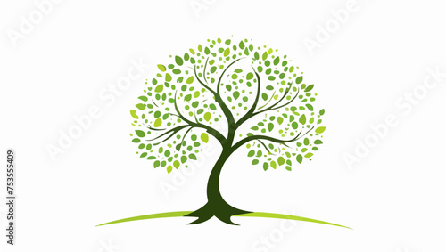 Logotipo de un árbol primaveral photo