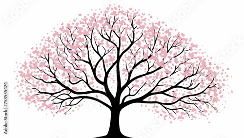 Logotipo de un árbol primaveral photo