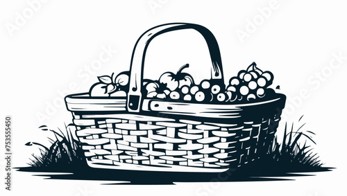 Vector de una cesta de picnic