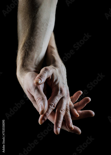 Two hands - support, help, love