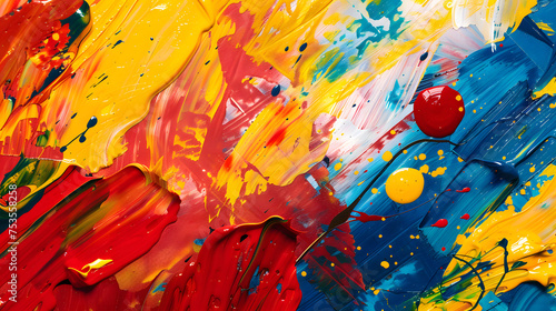 Bold Strokes and Splashes of Color Abstract Expressionism