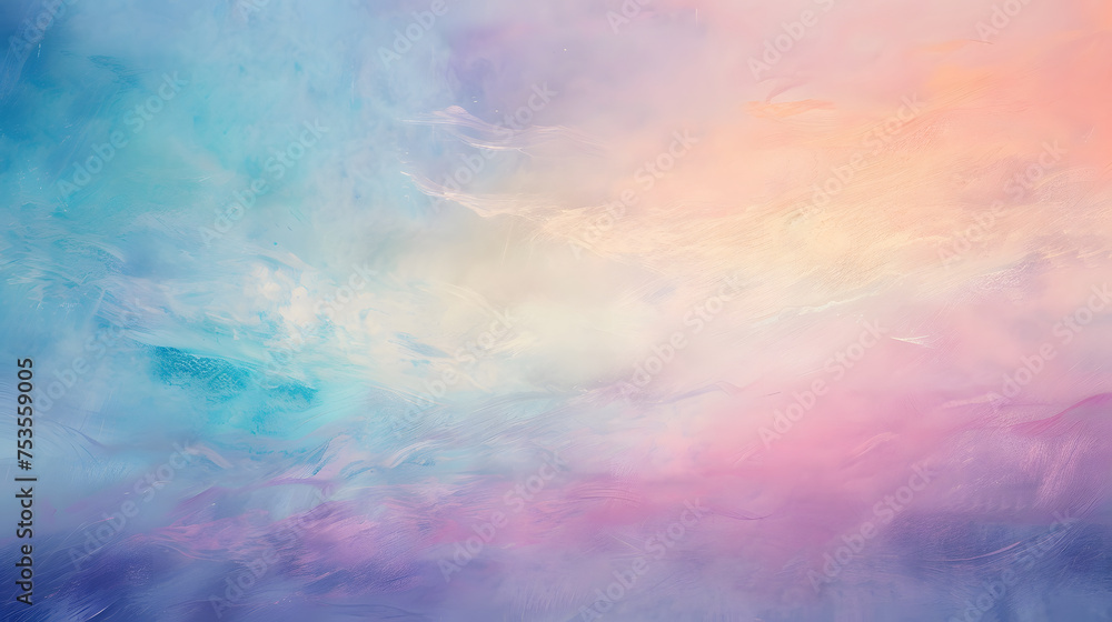Soft Pastel Clouds Abstract