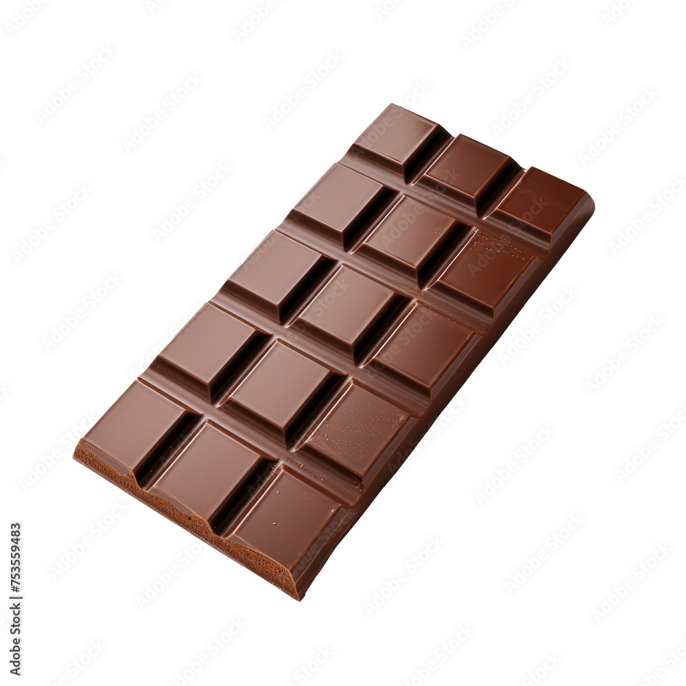 Chocolate bar on transparent background PNG cut out clipart. Chocolate bar on transparent background PNG cut out clipart.