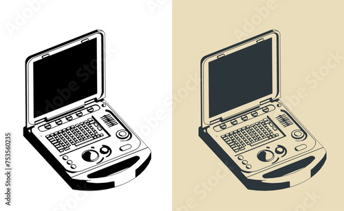 Compact diagnostic ultrasound system
