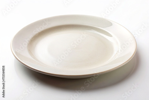 isolated empty white bowl 