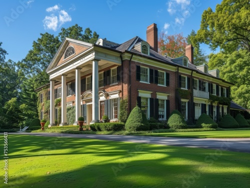 A Georgian-style colonial estate situated in a leafy suburb