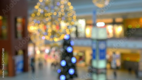 Wallpaper Mural Christmas tree decoration in shopping mall Torontodigital.ca