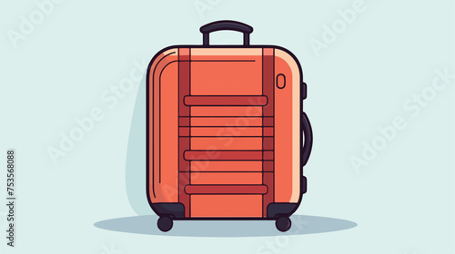 Modern flat rounded icon of luggage.