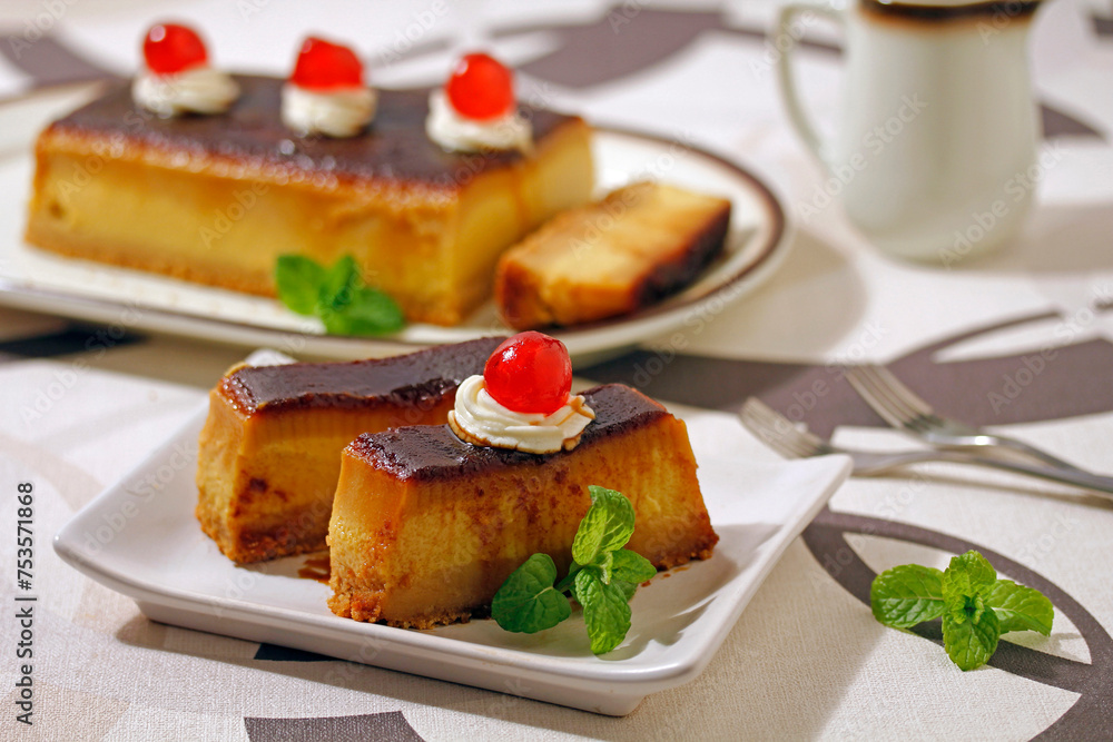 Nougat pudding. Nougat pudding.